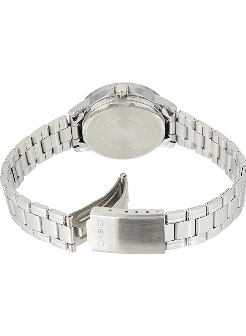 Casio Analog Blue Dial Stainless Steel Band Couple Watch Set MTP/LTP-V004D-2B - Image 5